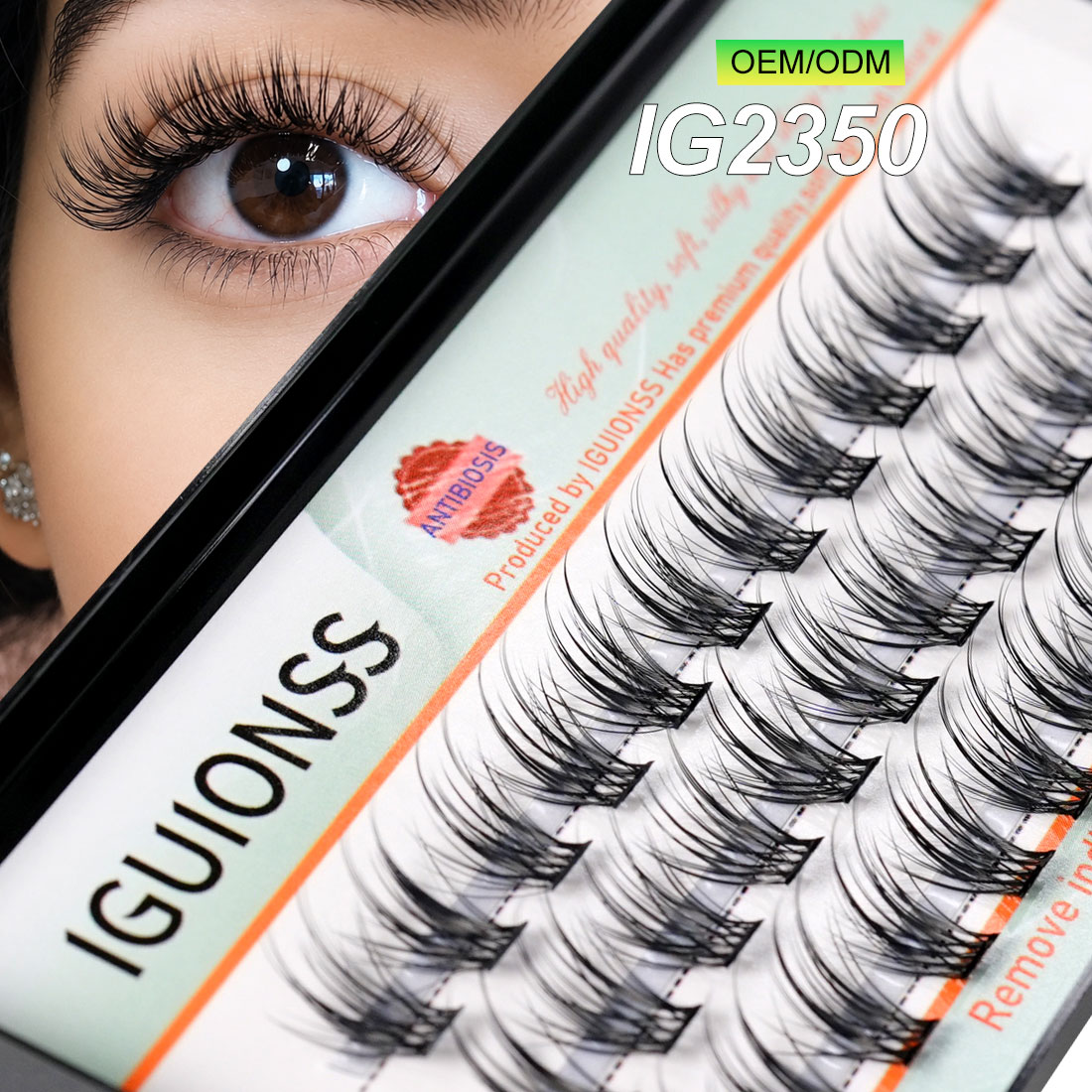 Eyelash Extension For Asian Eyes - OEM ODM ラッシュクラスター DIY 個別まつげエクステ ナチュラルクラスターラッシュ