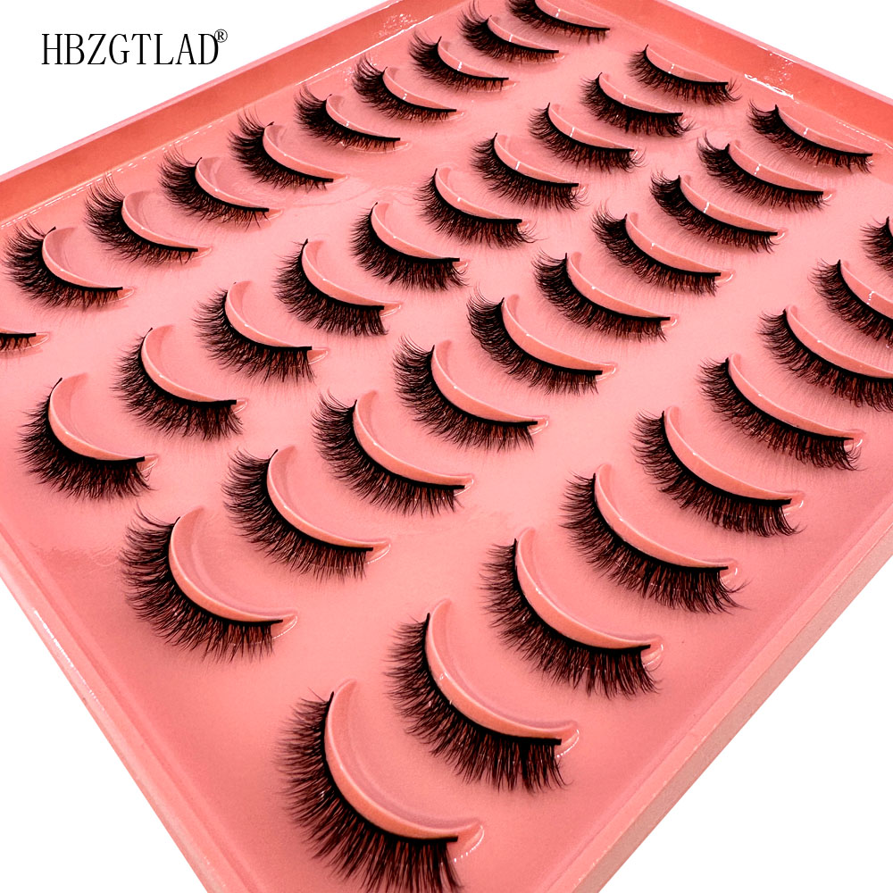 新商品 20ペア ナチュラルロング 3Dミンクつけまつげ フ - Eyelash Extension For Asian Eyes のレビューと価格