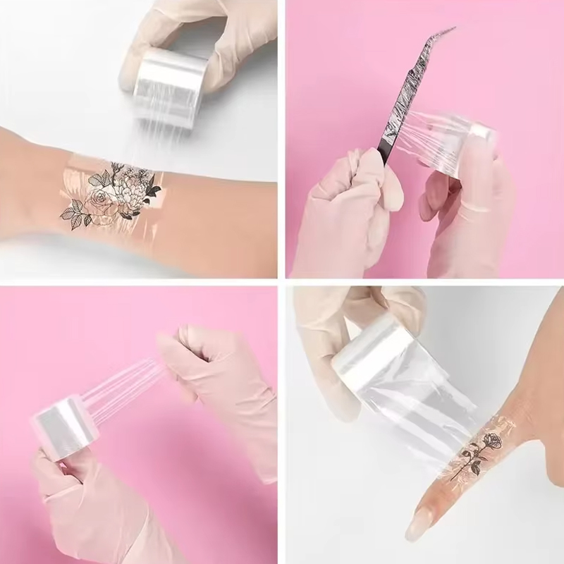 200m巻きの透明なメイク用フィルム。リップ、アイブロウ、タ - Eyelash Extension Look のレビューと価格