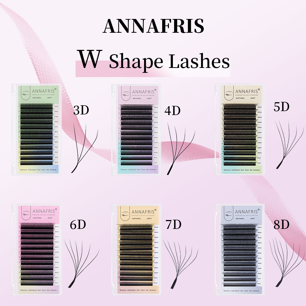 ANNAFRIS 既成ボリュームファン YY 3D 4D 5 - Eyelash Extension For Asian Eyes のレビューと価格