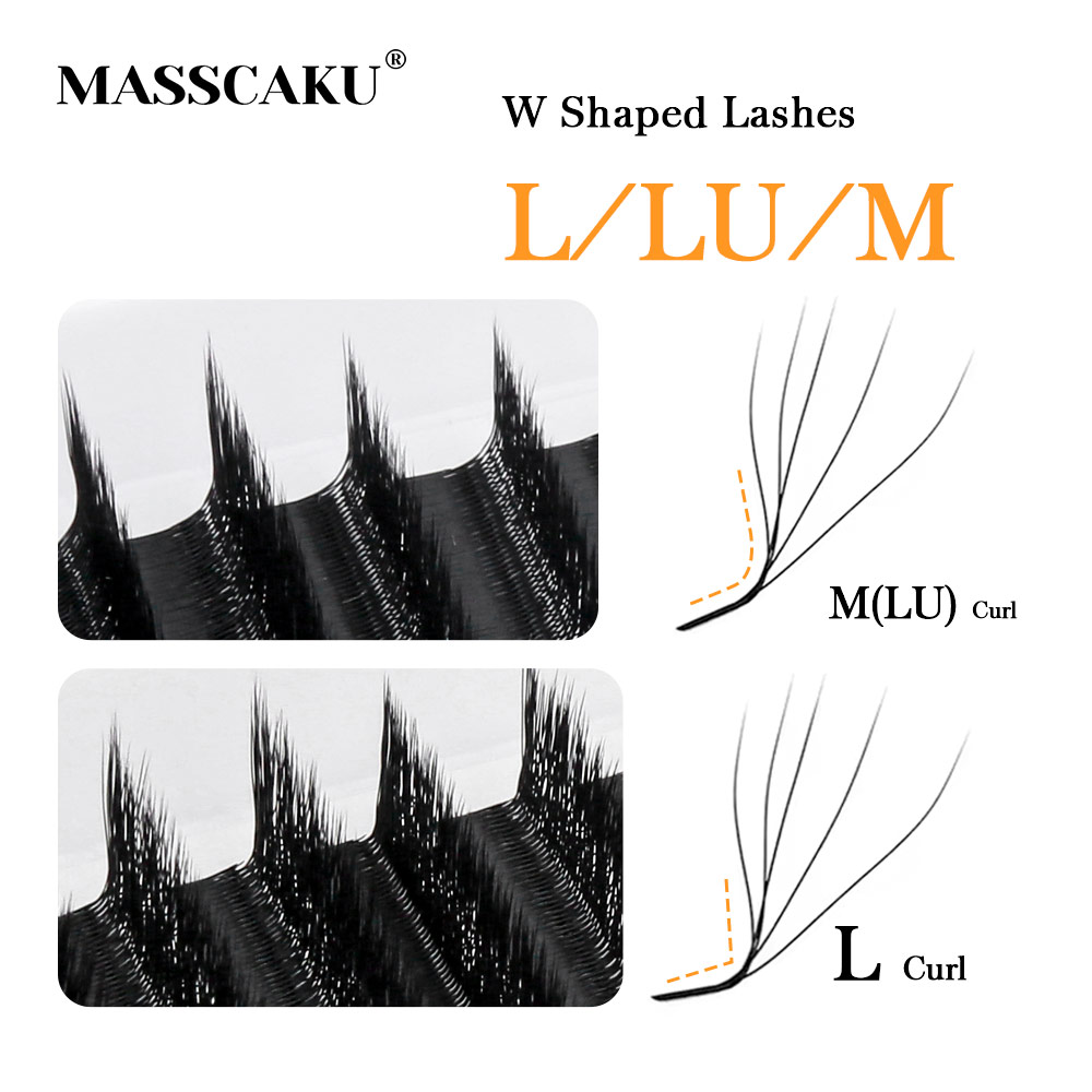 MASSCAKU L LU M カール YY/W シェイプ  - Eyelash Extension Human Hair のレビューと価格