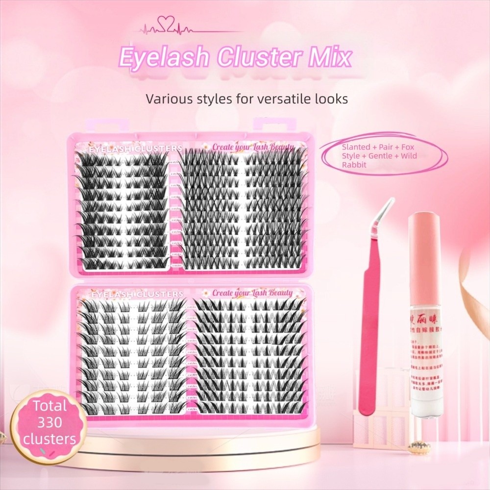 ホットナチュラルルックつけまつげブラック C カール 3D  - Eyelash Extension Natural Look のレビューと価格