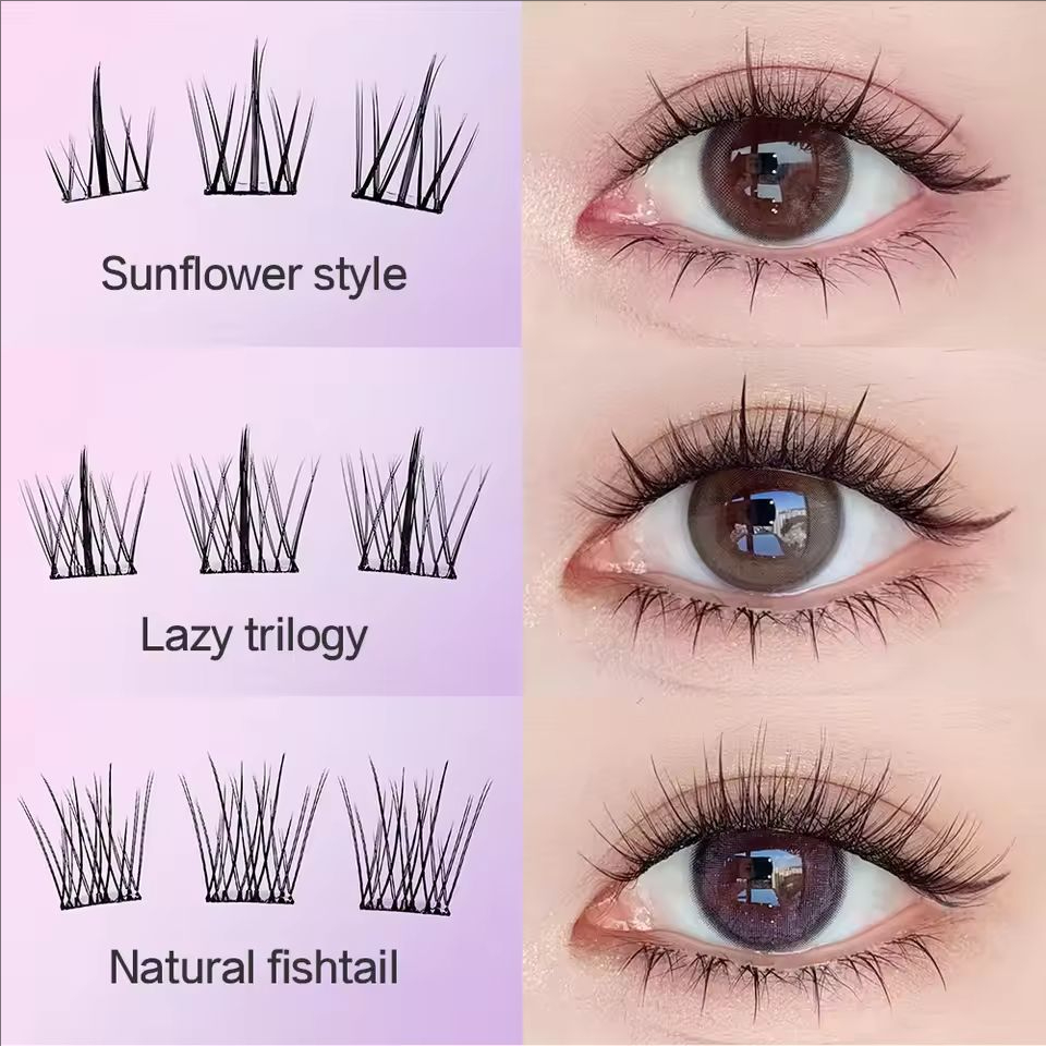 MIAOJIE 接着剤不要のつけまつげ - 簡単な 3 ステ - Eyelash Extension Human Hair のレビューと価格