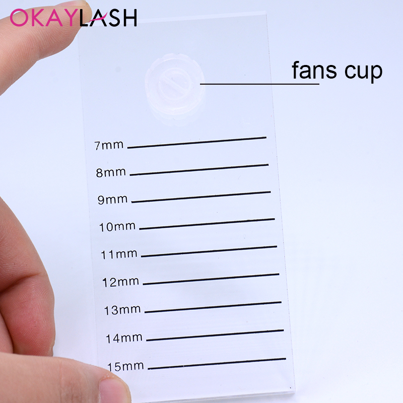 クリアクリスタルまつげエクステンションスケールボードマークパ - Eyelash Extension London のレビューと価格