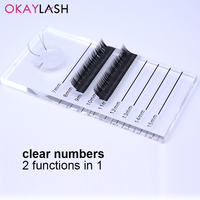 クリアクリスタルまつげエクステンションスケールボードマークパ - Eyelash Extension London のレビューと価格