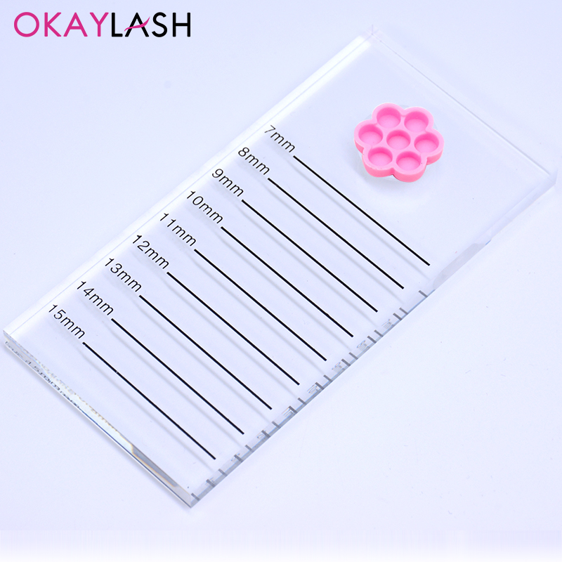 クリアクリスタルまつげエクステンションスケールボードマークパ - Eyelash Extension London のレビューと価格