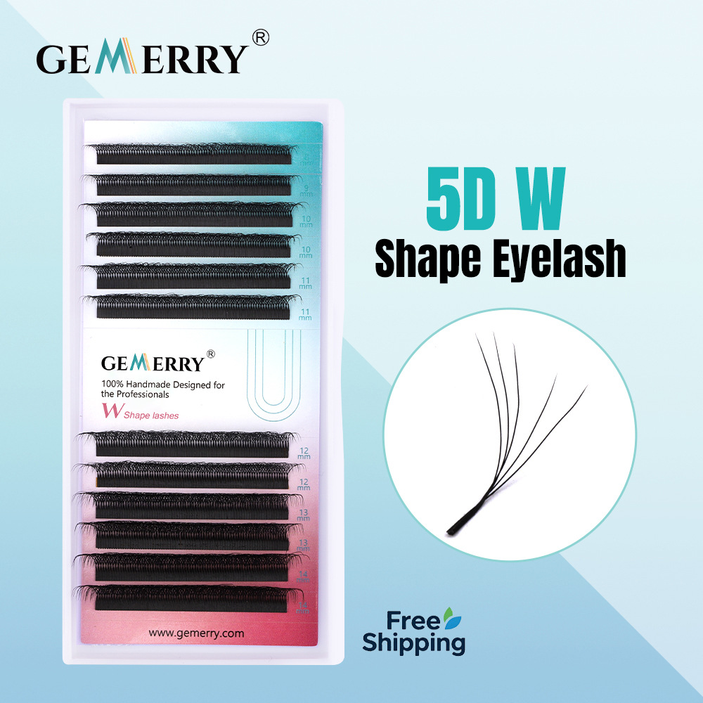GEMERRY 5D W型まつげエクステプレメイドボリューム - Eyelash Extension Human Hair のレビューと価格